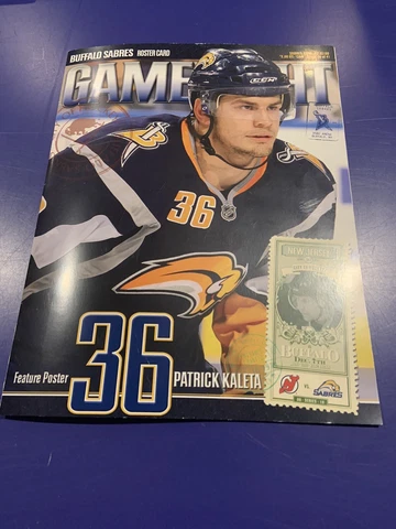 Buffalo Sabres Game Night Feature Poster - No 36 Patrick Kaleta 12.07.09 Cover