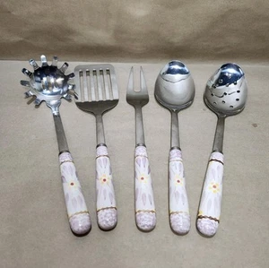 Temp-tations by Tara ~ Alte Welt Flieder ~ Utensilien Servier Set 5 Teile - Bild 1 von 4