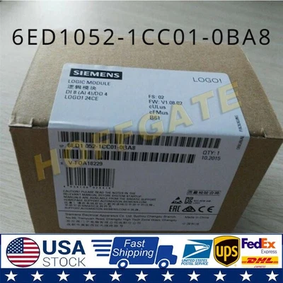 New Siemens 6ED1052-1CC01-0BA8 6ED1 052-1CC01-0BA8 LOGO 24CE logic module - Image 1 of 4