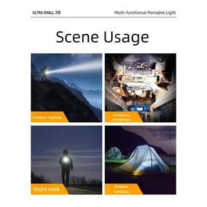 Portable Small LED Flashlight Waterproof Pocket Light For Outdoor Emergency - Picture 1 of 8