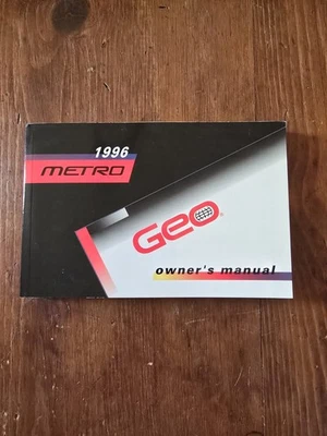 1996 Geo Metro Owners Manual Guide Book Only Factory Original OEM Good Condition - Image 1 of 2