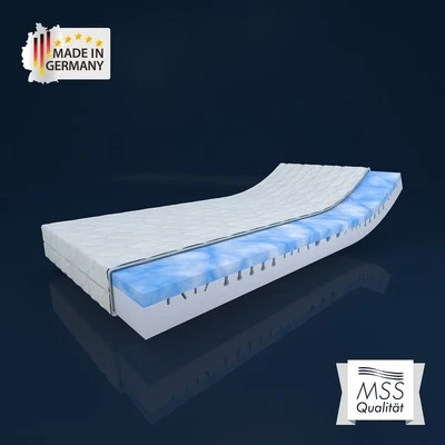 MSS® NightGel Duo 7 Zonen Matratze Memory Gelschaum Kaltschaum inkl. Klimafaser - Bild 1 von 4