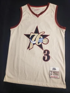 HARDWOOD CLASSICS 76ER'S #3 ALLEN IVERSON JERSEY SIZE 40 (M) (B26002792) - Picture 1 of 9