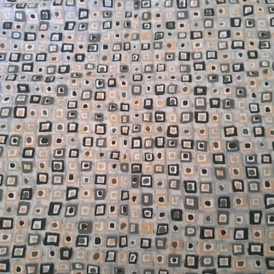 Unique Artsy Vintage Textured Knit Sewing Fabric 1 5/8 Yds X 34" wide Retro Mod - Image 1 of 4