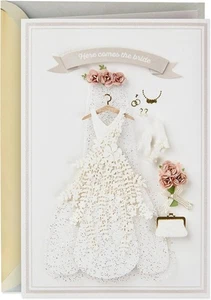 Tarjeta de boda con firma Hallmark - Regalo de compromiso de novia o ducha nupcial - Imagen 1 de 7