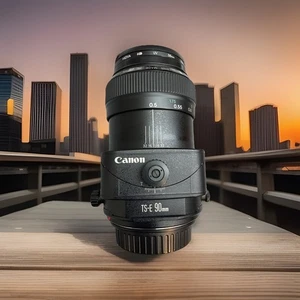 Canon TS-E 90mm f/2.8 Tilt & Shift Manual Focus BONUS 🎁 Lens Hood Cover 🔥🔥 - Picture 1 of 13