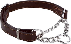 Martingale Collars for Dogs, Genuine Leather Training Dog Collar, Stainless - Picture 1 of 6