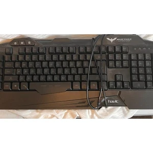 Havit Magic Eagle HV-KB558CM Gaming Keyboard Wired Black Tested Working - Picture 1 of 1
