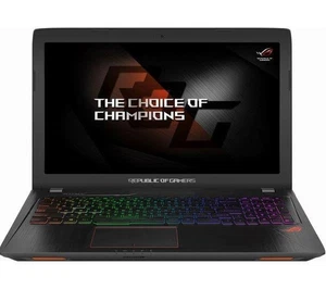 ASUS ROG Strix GL553VE 15.6'' i7-7700HQ 256GB + 128GB 16GB FHD Black Laptop - Picture 1 of 5
