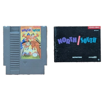 North and South NES Nintendo Kemco Seika Game + Manual Authentic Cleaned Tested - Image 1 of 4