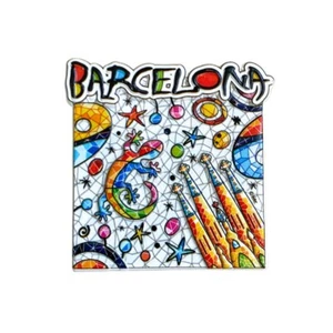 2025 Spain Fridge Magnets Barcelona Charm Art Mosaic - Picture 1 of 5