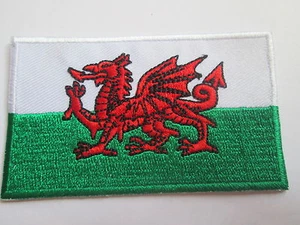 Wales (Wales) embroidered patch, iron or sew on. 80 x 48mm P008 - Picture 1 of 1