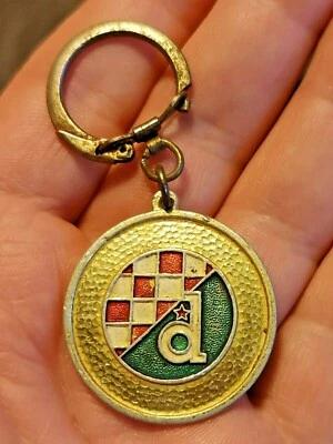 🔴Football - Soccer Club NK DINAMO - ZAGREB Croatia  vintage keychain from 1970s - Image 1 of 4