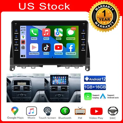 8" ANDROID 13 FOR MERCEDES BENZ C200 C230 C300 2006-2011 CARPLAY RADIO GPS NAVI Foto 1 de 4