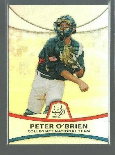 2010 Bowman Platinum Prospects Refractors Thin Stock #PP44 Peter O'Brien 938/999 - Image 1 of 1