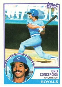 1983 Topps Baseball Onix Concepcion Kansas City Royals #52 - Picture 1 of 2