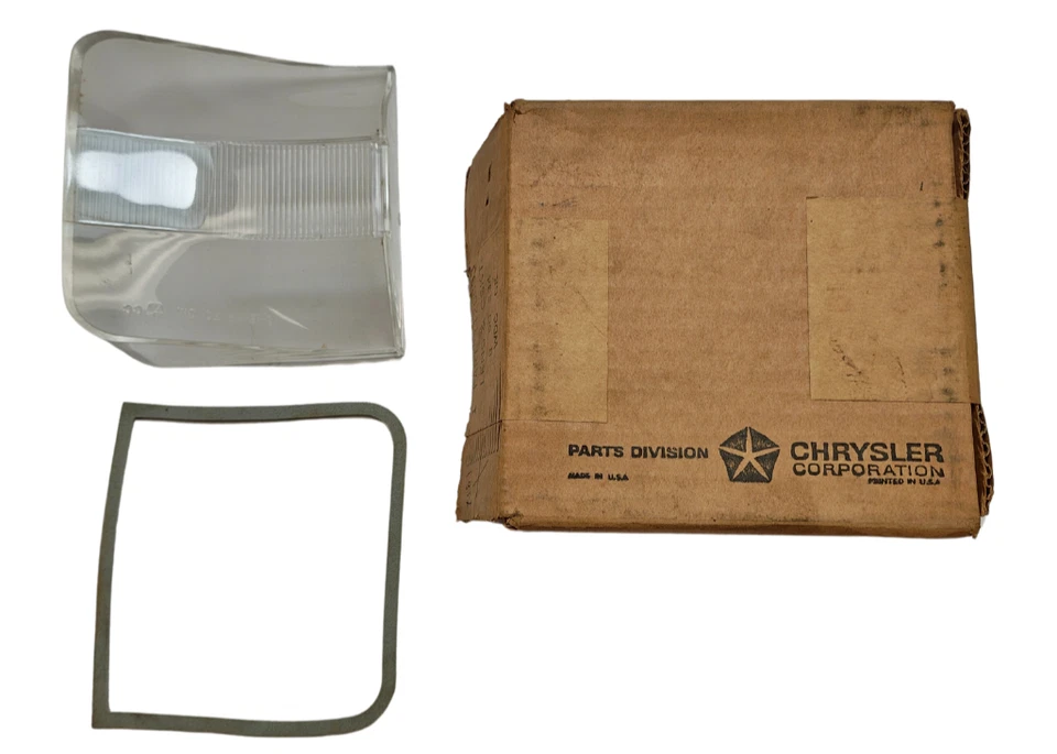 Chrysler 300 1970 luz de señal de giro lateral izquierdo lente con junta 3420633 Nuevo de Lote Antiguo Foto 1 de 4