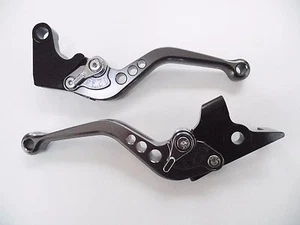 Triumph Tiger 800 (2015-18), CNC levers short Titanium chrome adjuster F14/T333P - Picture 1 of 5