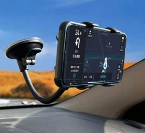 360 Rotation Soft Tube Arm Suction Phone Clamp Car Windshield Phone Holder - Photo 1 sur 6