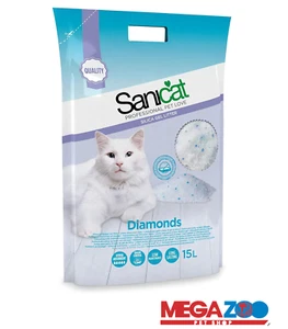 SANICAT     LETTIERA PER GATTI IN SILICIO SABBIA  IN CRISTALLI 1 CONF. DA LT 15 - Foto 1 di 1