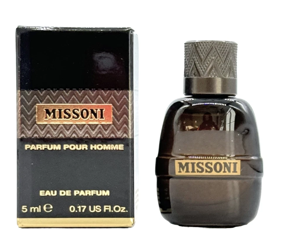 Missoni Pour Homme para Hombre 0.17 OZ Eau de Parfum Mini Splash 100% AUTÉNTICO Foto 1 de 1