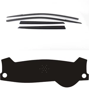Smoke Tinted Weather shields with Dash mat for 2018 KIA Stonic - Picture 1 of 11