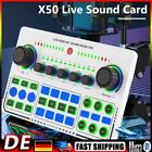 X50 Live Sound Card Dj Mixer Professional Audio Mixer Usb External Sound Card Ho