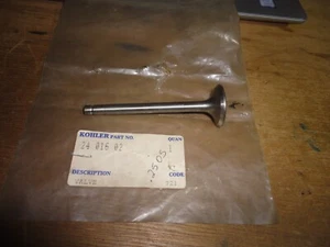 ONE NEW GENUINE OEM KOHLER PART # 24 016 02-S; EXHAUST VALVE - Picture 1 of 1