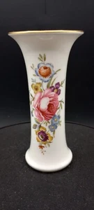 Jarrón Royal Worcester Bud Bone China Rosas Floral Años 80 De Colección 4-5/8" de Alto - Imagen 1 de 5