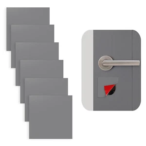 Door Hole Cover Plate 6 Pack 3"x3" Self-Adhesive Rubber Deadbolt Cover Plate - Picture 1 of 13