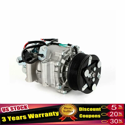 Compresor de aire acondicionado con embrague para Honda Civic 2006 2007 2008 2009 2010 2011 1,8 L Foto 1 de 4