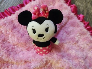 Disney Minnie Mouse Itty Bittys Lovey Sicherheitsdecke Super Plüsch Satinborte - Bild 1 von 7