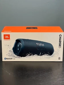 GENUINE JBL CHARGE 5 - Portable Bluetooth Speaker with IP67 Waterproof - Blue - Picture 1 of 5