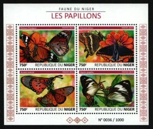 Níger 2015 - Mi-Nr. 3747-3750 ** - MNH - KLB - Mariposas / Mariposas - Imagen 1 de 1