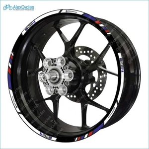 BMW R1200ST Motorrad Motorsport Stickers Laminated Wheel Rim Decals Stripes - Imagen 1 de 2