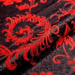Retro Brocade Fabric Satin Embroidery Flower for Qipao Chinese Wedding Decor DIY - Picture 1 of 14