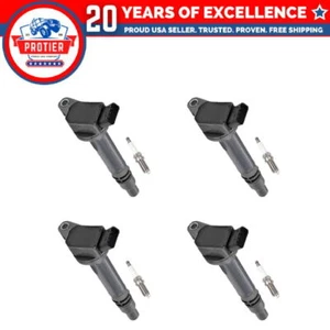 Set of 4 Ignition coil + Spark Plug Compatible with Lexus GS350 IS350 LS460 - Picture 1 of 1