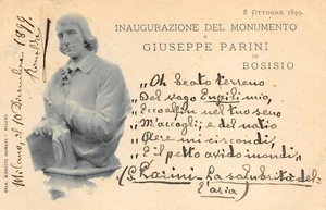 A8319) BOSISIO 1899 INAUGURAZIONE DEL MONUMENTO A GIUSEPPE PARINI. VIAGGIATA - Picture 1 of 2