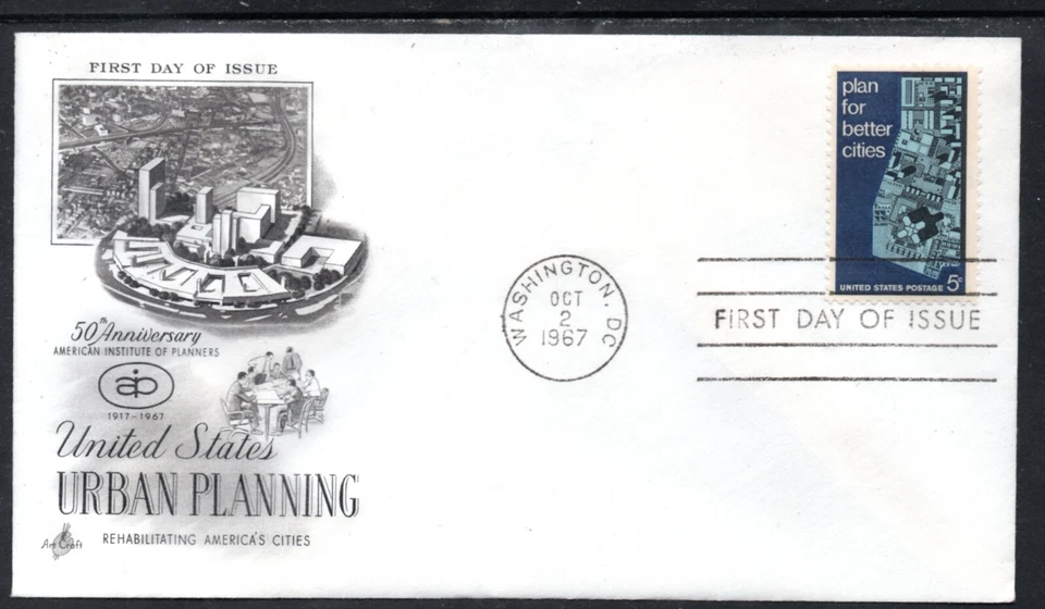 US Scott #1333 "Urban Planning", FDC, unaddressed - Image 1 of 1