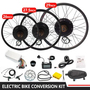 PORIYA Ebike Conversion Kit 48V1500W Motor Electric Bike Rear Wheel 26 27.5 29in - Picture 1 of 33