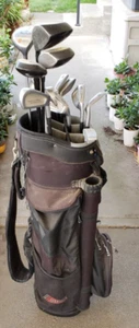 FULL SET MEN'S 13 PIECE GOLF SET 4 WOODS 8 DAIWA IRONS PUTTER 7 WAY CART BAG - Picture 1 of 21