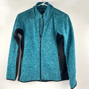 Marc New York Women's Size Small S/CH Teal/Blue/Black Fleece Lined Jacket - Picture 1 of 13