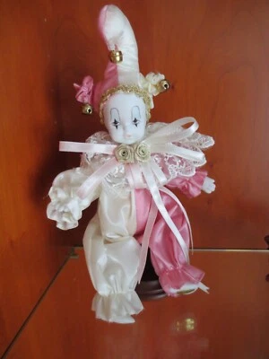 Porzellan Clown Figur "Venediger Karneval" Höhe ca. 22 cm - Bild 1 von 4
