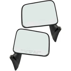 Set Of 2 Mirror Manual For 1987-1995 Toyota Pickup Manual Textured Black - Picture 1 of 12