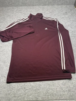 Adidas Pullover Mens Large Half Zip Long Sleeve Athletic ATS Dry Track Top - Image 1 of 4