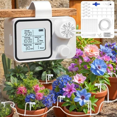 Sistema automático de riego automático de plantas para interiores, dispositivos de riego de plantas, automático Foto 1 de 4