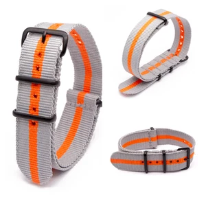 Correa de nailon informal para exteriores NATO lazo tejido de moda lona gruesa 18 20 22 24 mm - Imagen 1 de 44