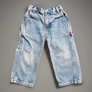 Polo Jeans Ralph Lauren anni 90 bambino 2T jeans utility cotone Messico abbigliamento da lavoro - Foto 1 di 9