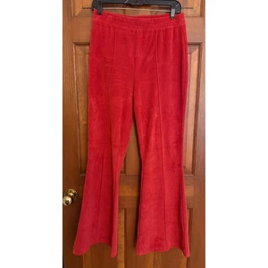 Aerie Ribbed Flare Lounge Pants Damen Med Brick Pull-On bequeme Loungewear - Bild 1 von 11