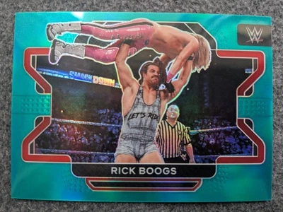 2022 PANINI PRIZM WWE RICK BOOGS TEAL PRIZM#10#D25/49 - Image 1 of 3